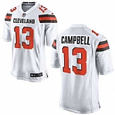 Nike Men & Women & Youth Browns #13 Campbell White Team Color Game Jersey,baseball caps,new era cap wholesale,wholesale hats